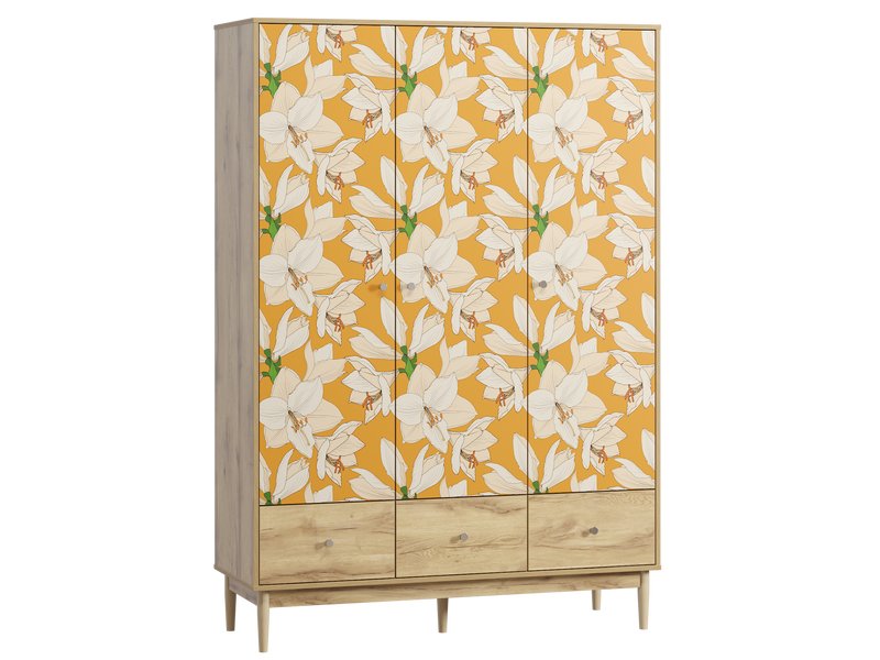 Распашной шкаф Тайрон 3-140x200 Лилия