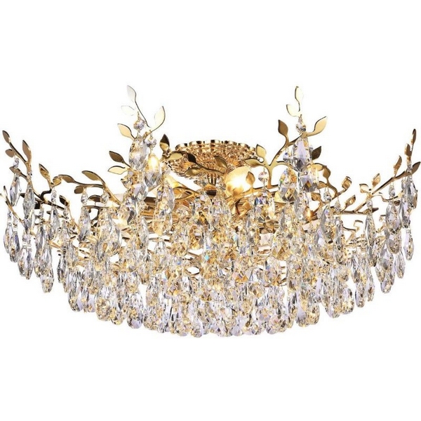 Потолочная люстра хрустальная Stilfort Sofia 1031/03/08C листья
