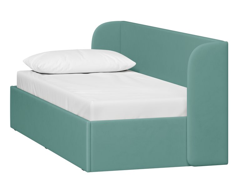 Кровать Милтон 120 Велюр Мятный