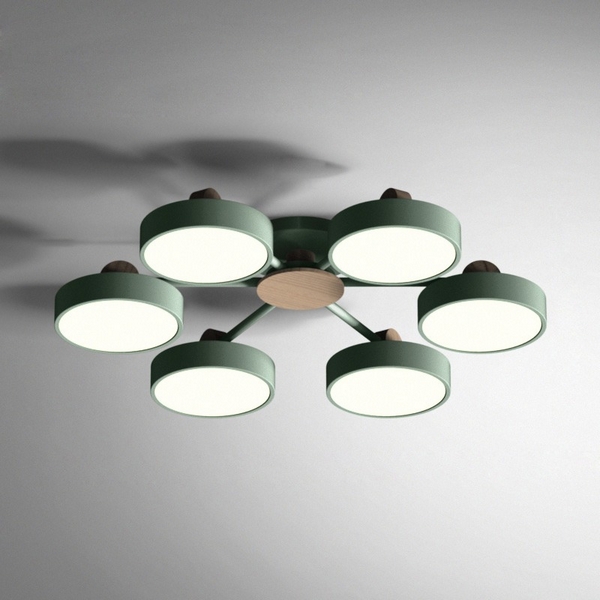 Потолочная LED люстра с ПДУ Move 6 Green Imperiumloft Move_01 (178254-26) ImperiumLoft