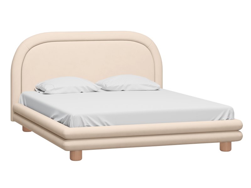 Кровать Ева 180 Велюр Бежевый