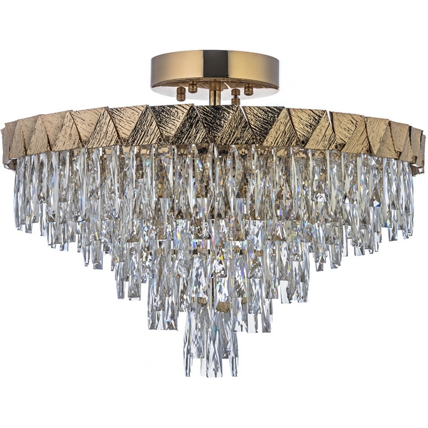 Потолочная люстра на штанге хрусталь Arti Lampadari Vaglia Vaglia E 1.5.60.100 G