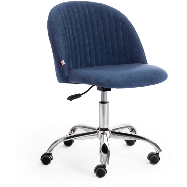 Компьютерное кресло - стул компьютерный с велюровой спинкой велюр Clermon, св.-синий, Tetchair Melody 19140