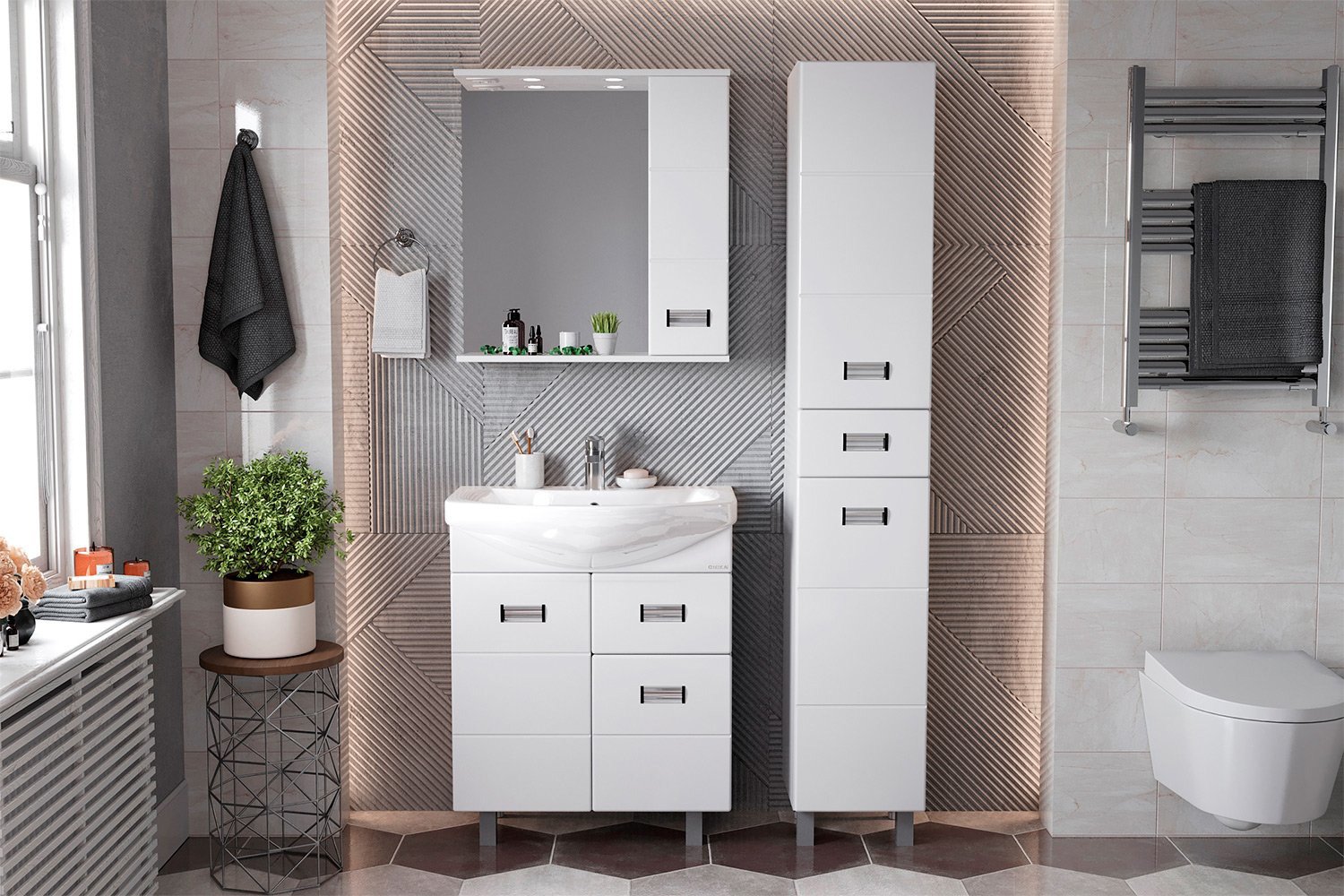 Ванный гарнитур Балтика-Квадро