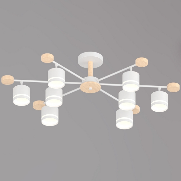 Потолочная люстра на штанге Reluce 78730-0.3-08 GX53 WH+WOOD