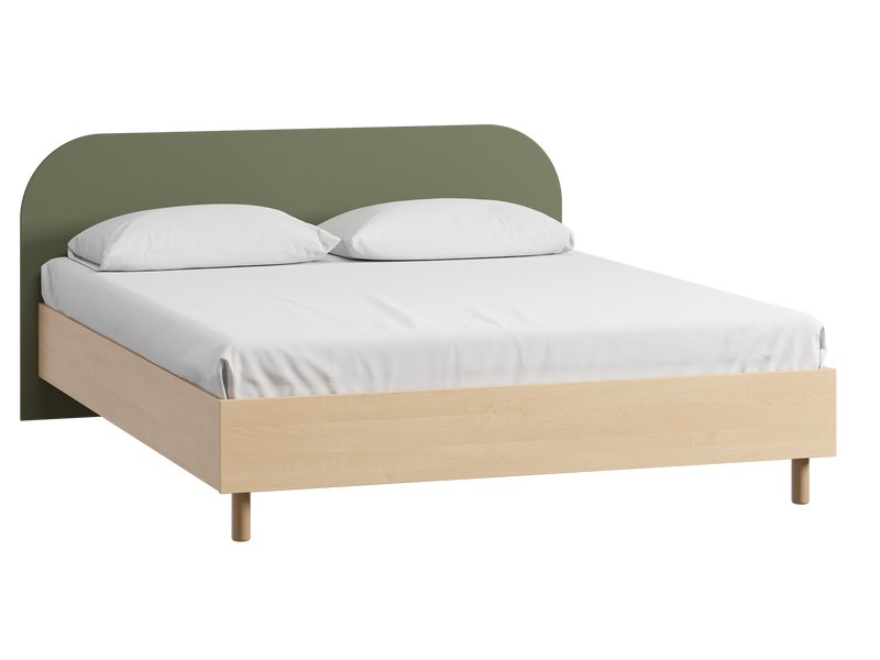 Кровать Дона 180 Береза Оливковый