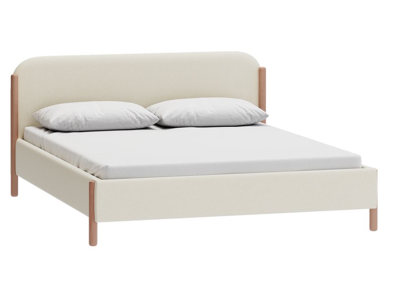 Кровать Кейси 160 Рогожка Белый