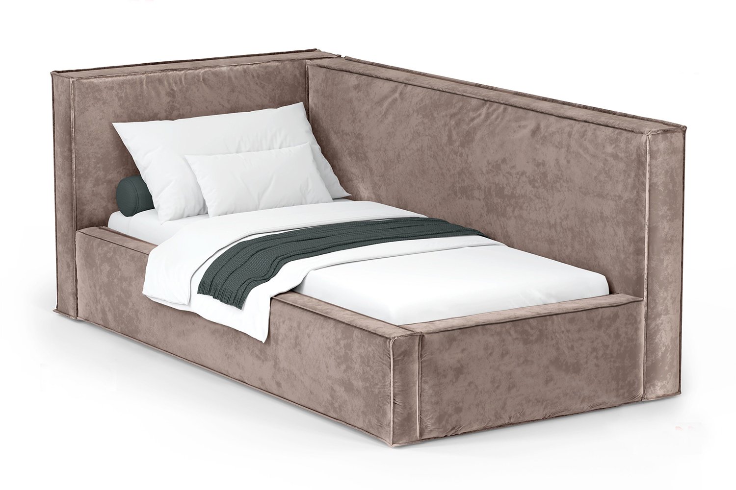 Кровать левосторонняя с подъёмным механизмом Сохо