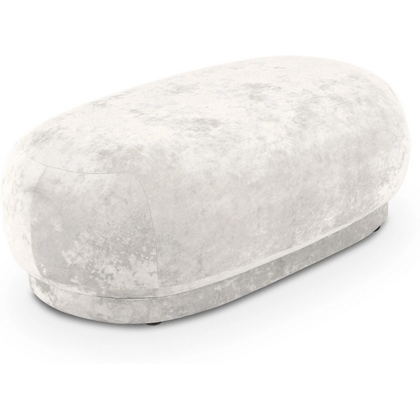 Банкетка Lucca ОГОГО (арт.823142), (Ткань,Велюр/Белый) ОГОГО Обстановочка!