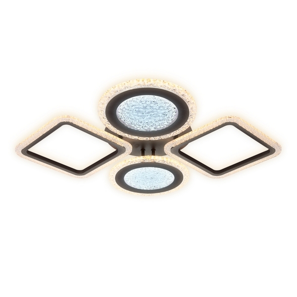 Потолочная люстра светодиодная с пультом регулировкой яркости и цветовой температуры ночным режимом Ambrella Acrylica Original FA431 (Умный дом)