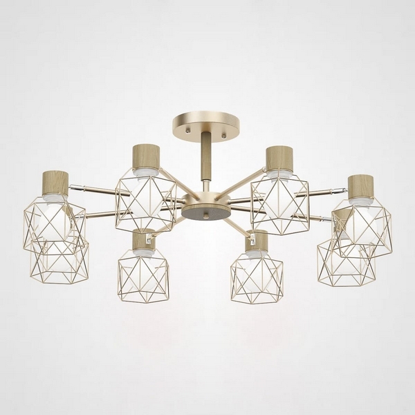 Потолочная люстра Corf B3 Champagne 8 Lamps ImperiumLoft Corf-B01 (189489-26)