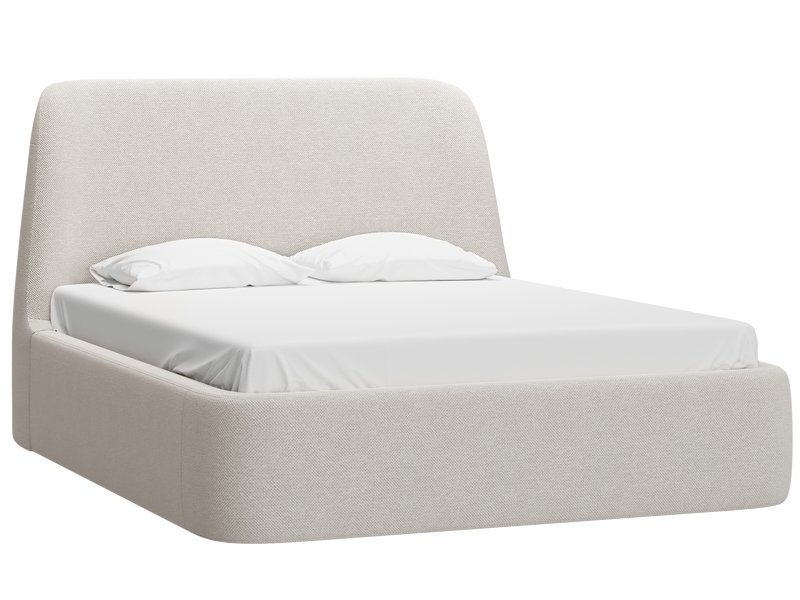 Кровать Далти 140 Рогожка Светло-бежевый