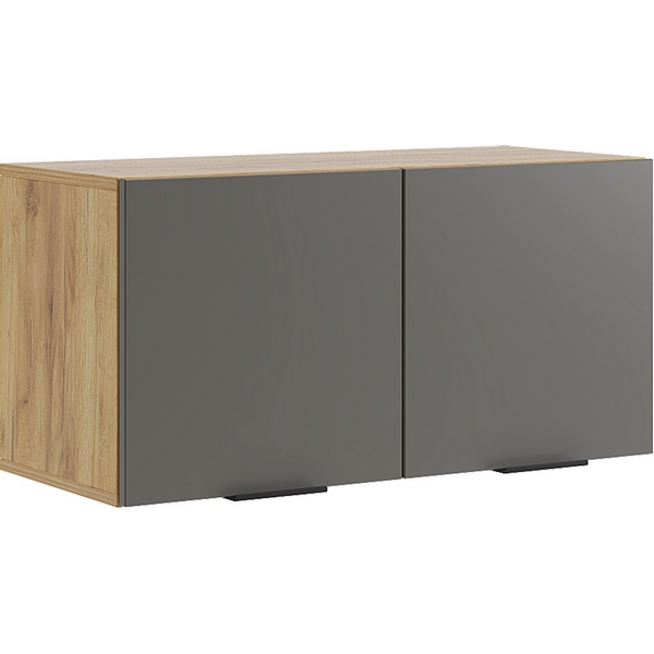 Бери Антресоль двухдверная, цвет дуб крафт золотой/графит Mebelson (арт.MPR-025.2564)