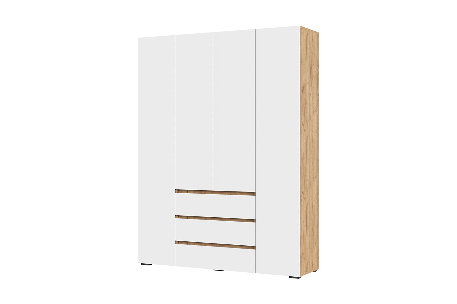 Шкаф 4-створчатый с ящиками Веста