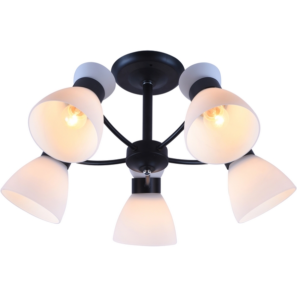 Потолочная люстра на штанге Rivoli Aemilia 9185-305 5хЕ27 60 Вт