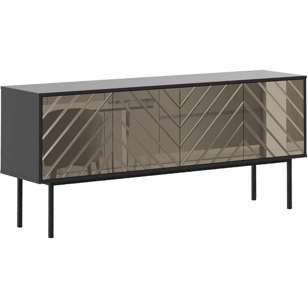 Тумба Boho большая ОГОГО (арт.578468), (ЛДСП/Черный,Бронзовый) ОГОГО Обстановочка!