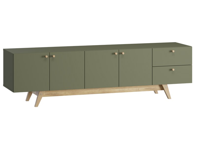 ТВ-тумба Имин 1-180x51 Оливковый