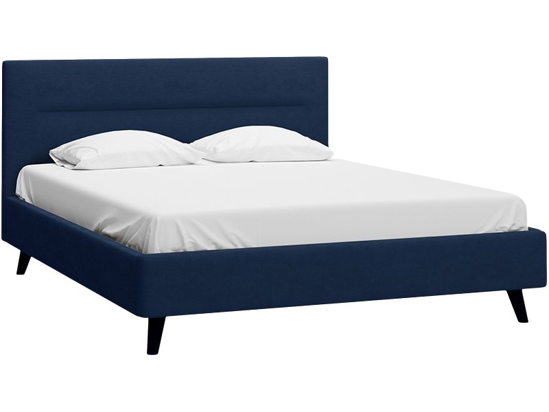 Кровать Пайл 180 Велюр Синий