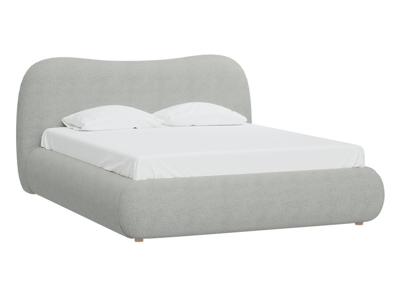 Кровать Эмбер 160 Мех Серый