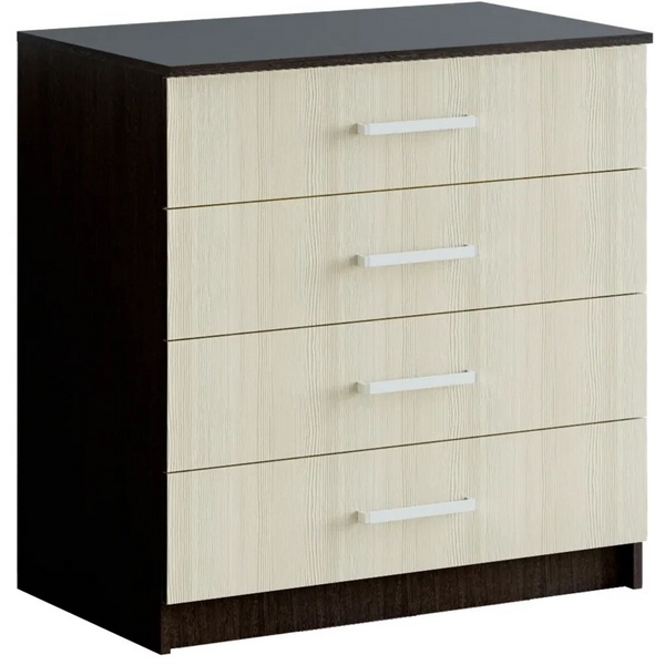 Комод глубиной 50 см БТС с ящиками Фиеста, венге/лоредо