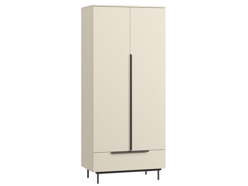 Распашной шкаф Квелен 2-96x220 Светло-бежевый