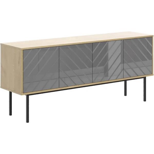 Тумба Boho большая ОГОГО (арт.571782), (ЛДСП/Серый,Дуб Корбридж) ОГОГО Обстановочка!