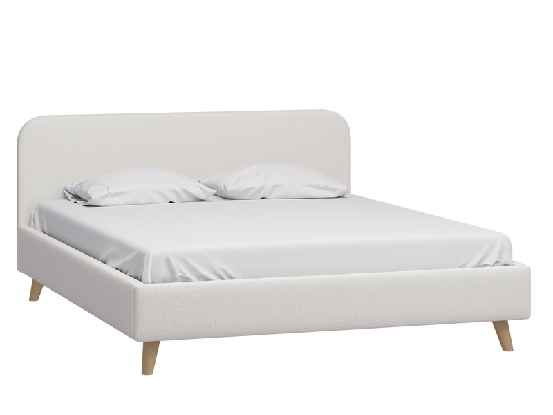 Кровать Лайтси 180 Букле Молочный