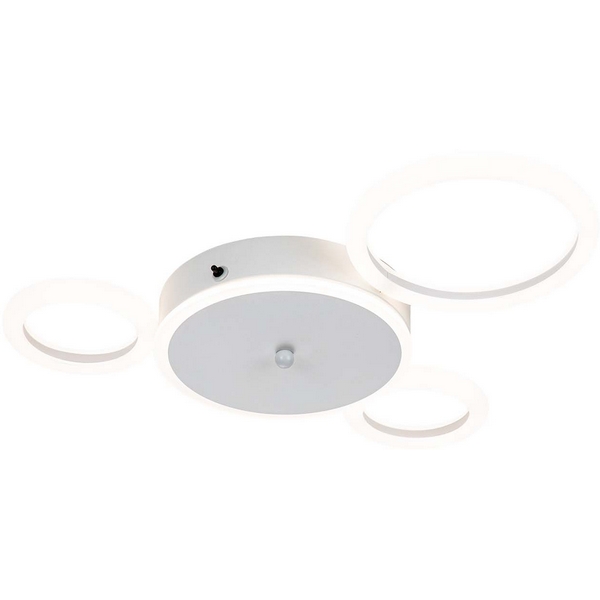 Потолочная люстра (+ночной режим) с пультом 10268/4 LED*40W Escada Saturn 10268/4LED White