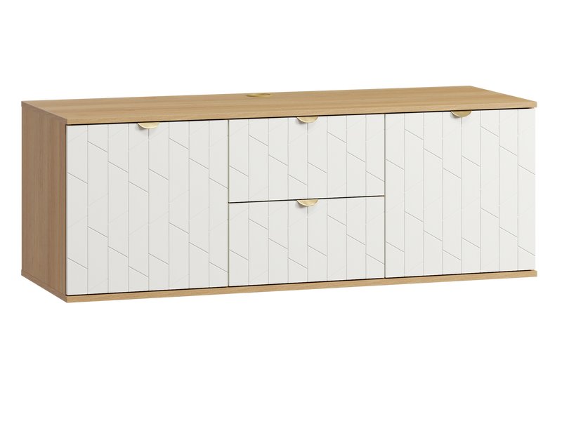 ТВ-тумба Монблан 139x53 Грань Белый