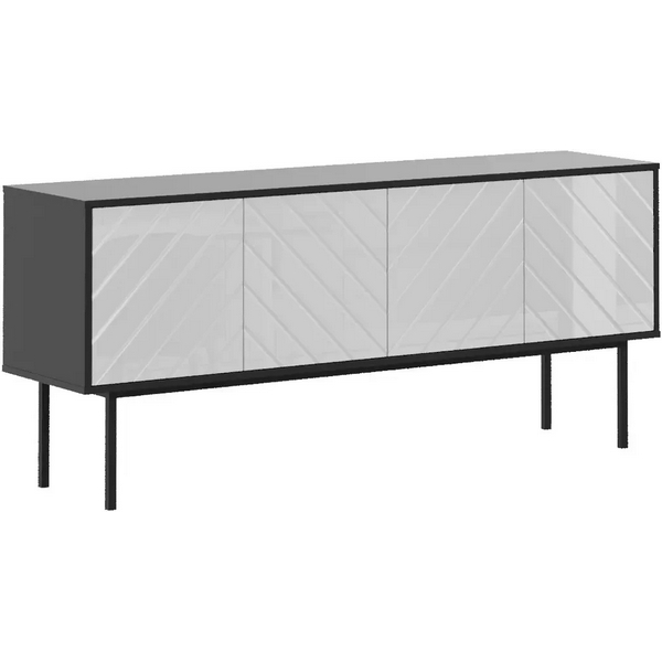 Тумба Boho большая ОГОГО (арт.578451), (ЛДСП/Белый,Черный) ОГОГО Обстановочка!