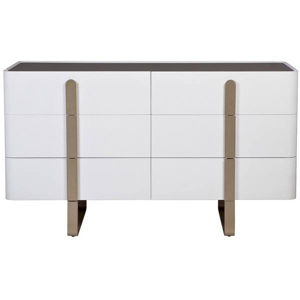 77IP-20861 Комод светлый с металл. каркасом 140*50*85см Garda Decor