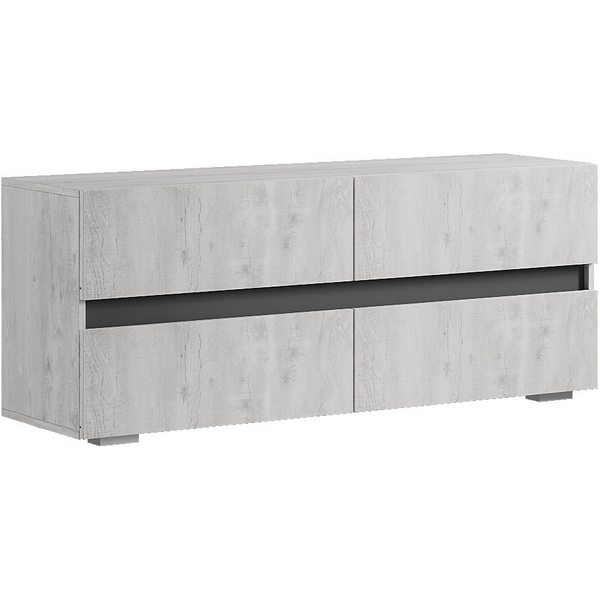 Тумба БТС под ТВ ТБ-07 Мрия, Бетон пайн светлый, графит