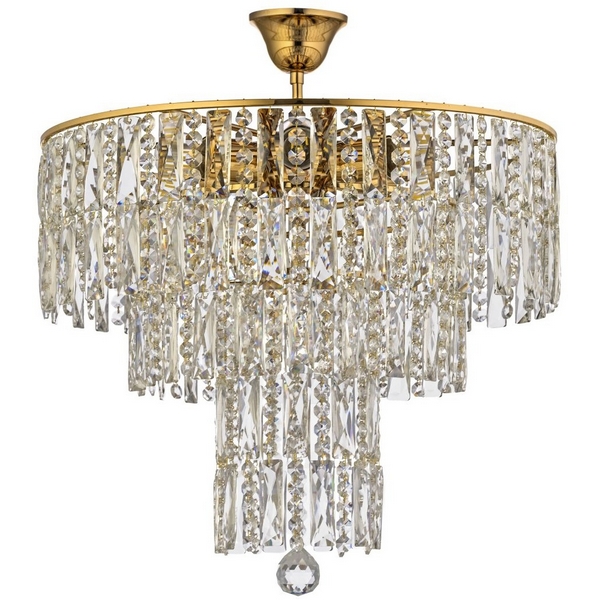 Потолочная люстра на штанге хрусталь Arti Lampadari Deliceto Deliceto E 1.5.46.100 G