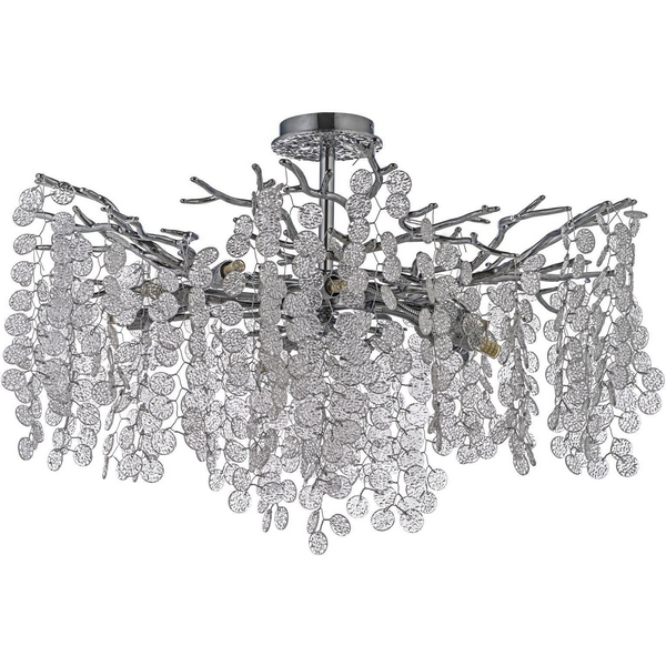 Потолочная люстра хрустальная на штанге Dio D`arte Tavenna Nickel Tavenna H 1.3.76.103 N Dio D'Arte