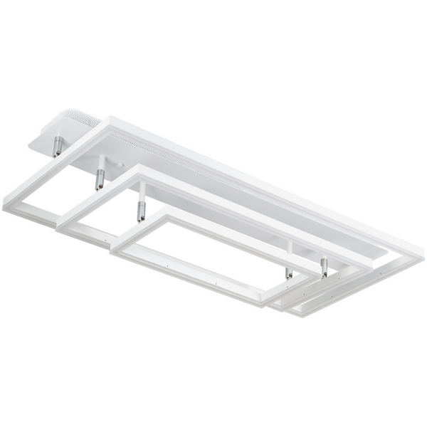 Потолочная люстра светодиодная на штанге с пультом с регулировкой цветовой температуры и яркости LED4U L11001-3CL WH