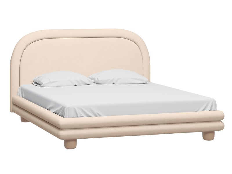 Кровать Ева 160 Велюр Бежевый