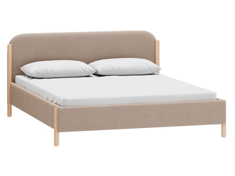 Кровать Кейси 140 Велюр Латте