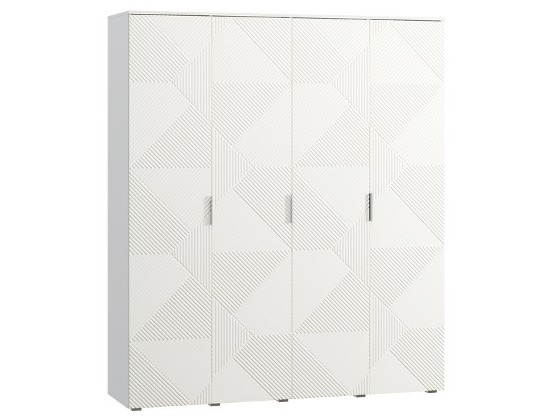 Распашной шкаф Шелтон 4-183x212 Белый