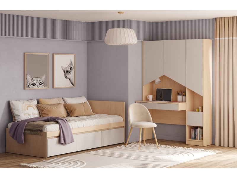 Модульная детская Пенни 1 Латте