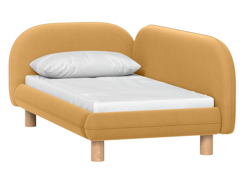 Детская кровать Дебби-2 80 Вельвет Желтый