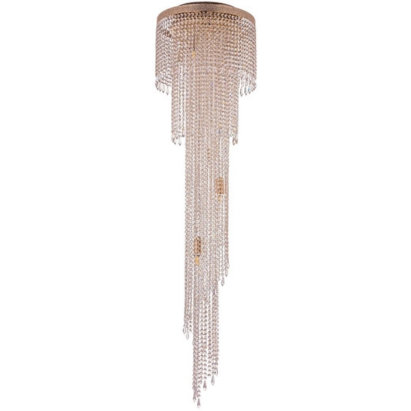 Потолочная люстра хрустальная Arti Lampadari Santa Gold Santa E 1.8.60.600 G