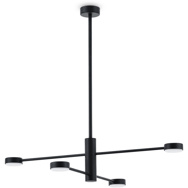 Люстра потолочная встраиваемая на штанге Freya Tactic FR5363CL-04B