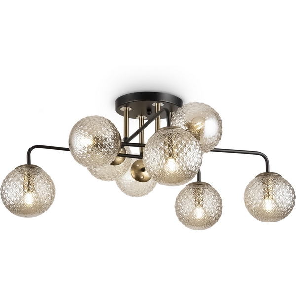 Потолочная люстра на штанге Freya Navel FR8016PL-08BBS