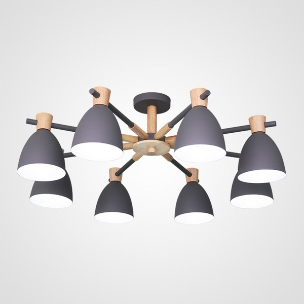 Потолочная LED люстра Folke 8 Gray ImperiumLoft Folke01 (178024-26)