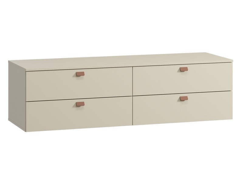 ТВ-тумба Энзо 160x47 Светло-бежевый/Терракотовый