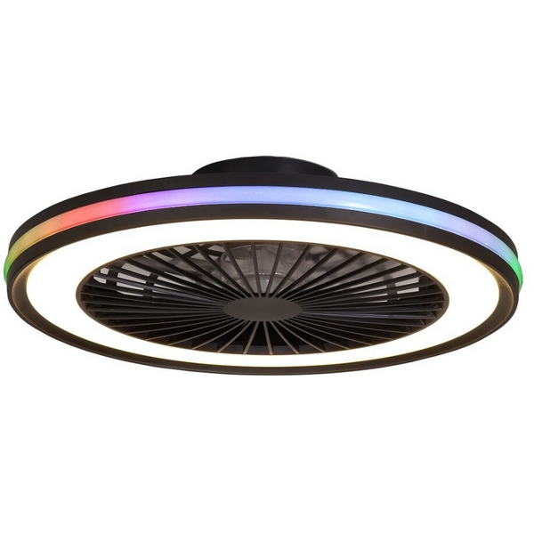 Потолочная RGB люстра с пультом светодиодная с вентилятором Mantra Gamer 7862