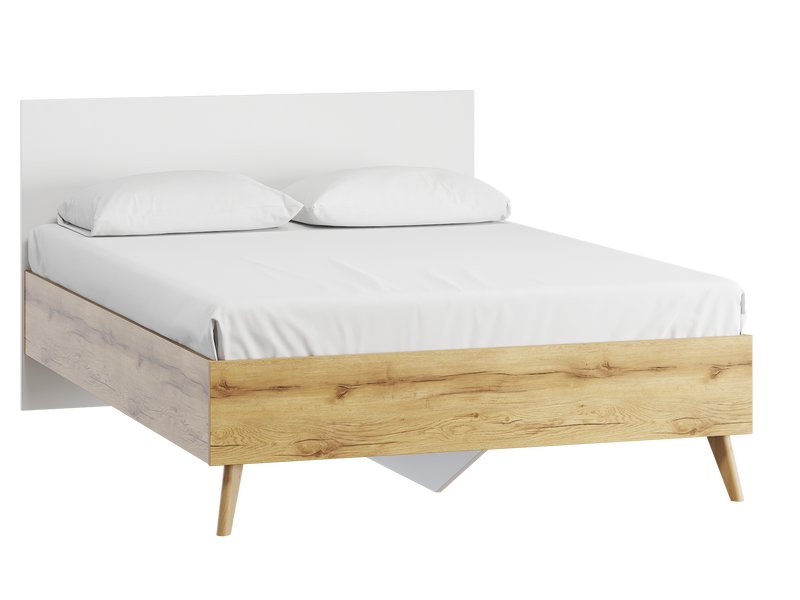 Кровать Нордик 140 Натуральный Молочный