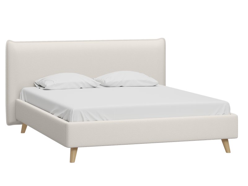 Кровать Кьево 160 Букле Молочный