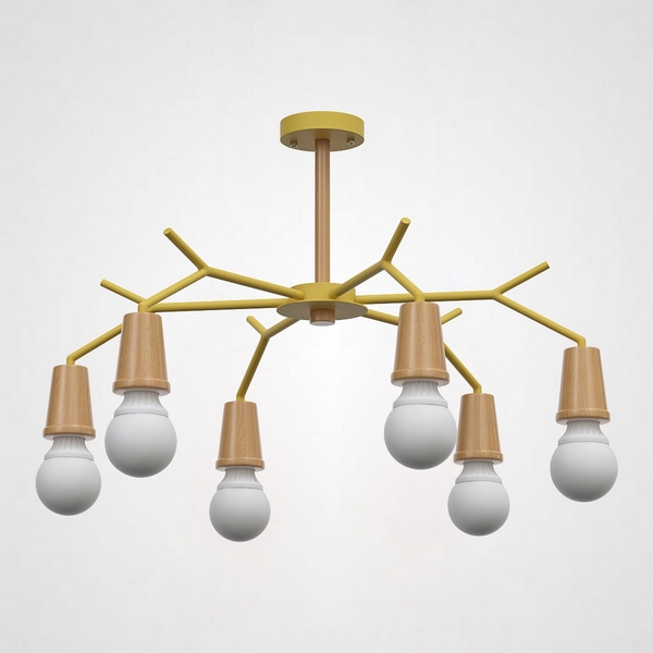 Потолочная люстра на штанге Les Color D80 Yellow Imperiumloft ?Lesc_01 (220503-23) ImperiumLoft