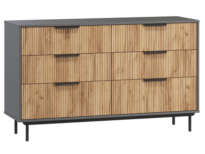 Комод Леванте 144x86 Графитовый